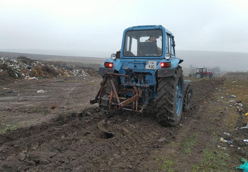 Lucrările de optimizare a gunoiștii de la Cioburciu